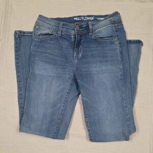 Wallflower Women's Boot Cut Blue Jeans